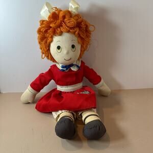 Vintage 1982 Applause Little Orphan Annie 16" Soft Rag Doll Plush
